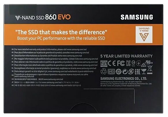 Твердотельный накопитель Samsung 250 ГБ SATA MZ-76E250BW