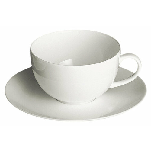 Чашка для завтрака с блюдцем Dibbern Белый декор 320 мл