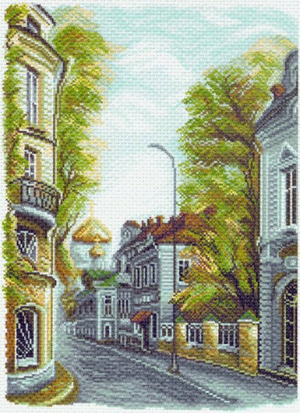 Рисунок на канве Матренин посад 37*49 см, Гагаринский переулок (МП.37х49.1509)