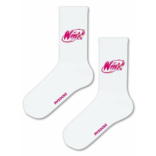 Носки MySocks, размер 36-43, белый winx клуб винкс твигги техна