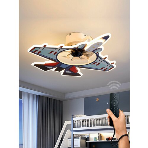 Светодиодная потолочная люстра с вентилятором в детскую 