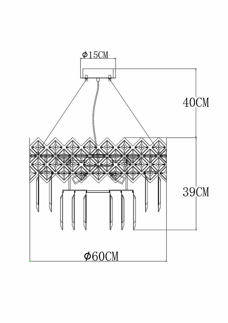 Люстра Arte Lamp WEZEN A1006SP-10CC - фото №10