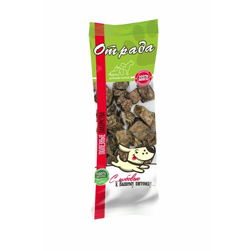 Лакомства для собак мелких и крупных пород Отрада. Легкое говяжье (печеное) 70 г ХL, 2 шт.