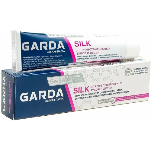 Зубная паста Garda Silk Для чувствительных зубов и десен 75г 2 шт