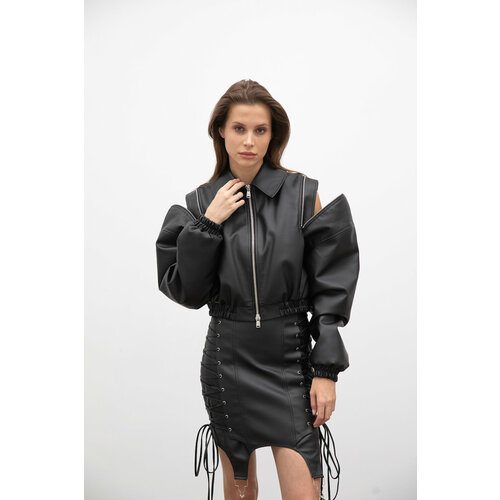 Бомбер  KAZAKI Только бизнес, ничего личного, размер OS, черный