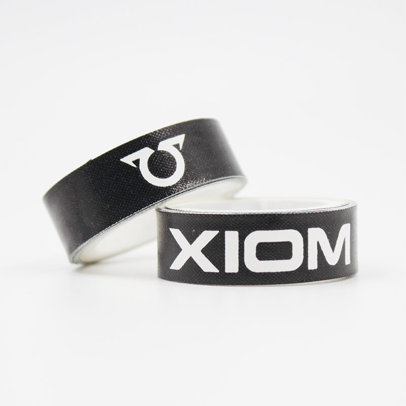Торцевая лента для настольного тенниса XIOM 1m/12mm Logo, Black/White
