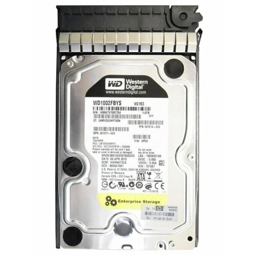 Жесткий диск HP 507515-002 1Tb SATAIII 35 HDD 2202500₽