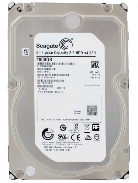 Жесткий диск Seagate ST2000NM0044 2Tb 7200 SATAIII 3.5" HDD