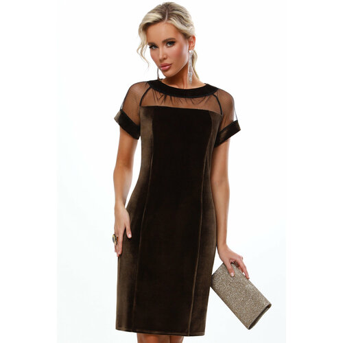 Платье DStrend, размер 54, коричневый