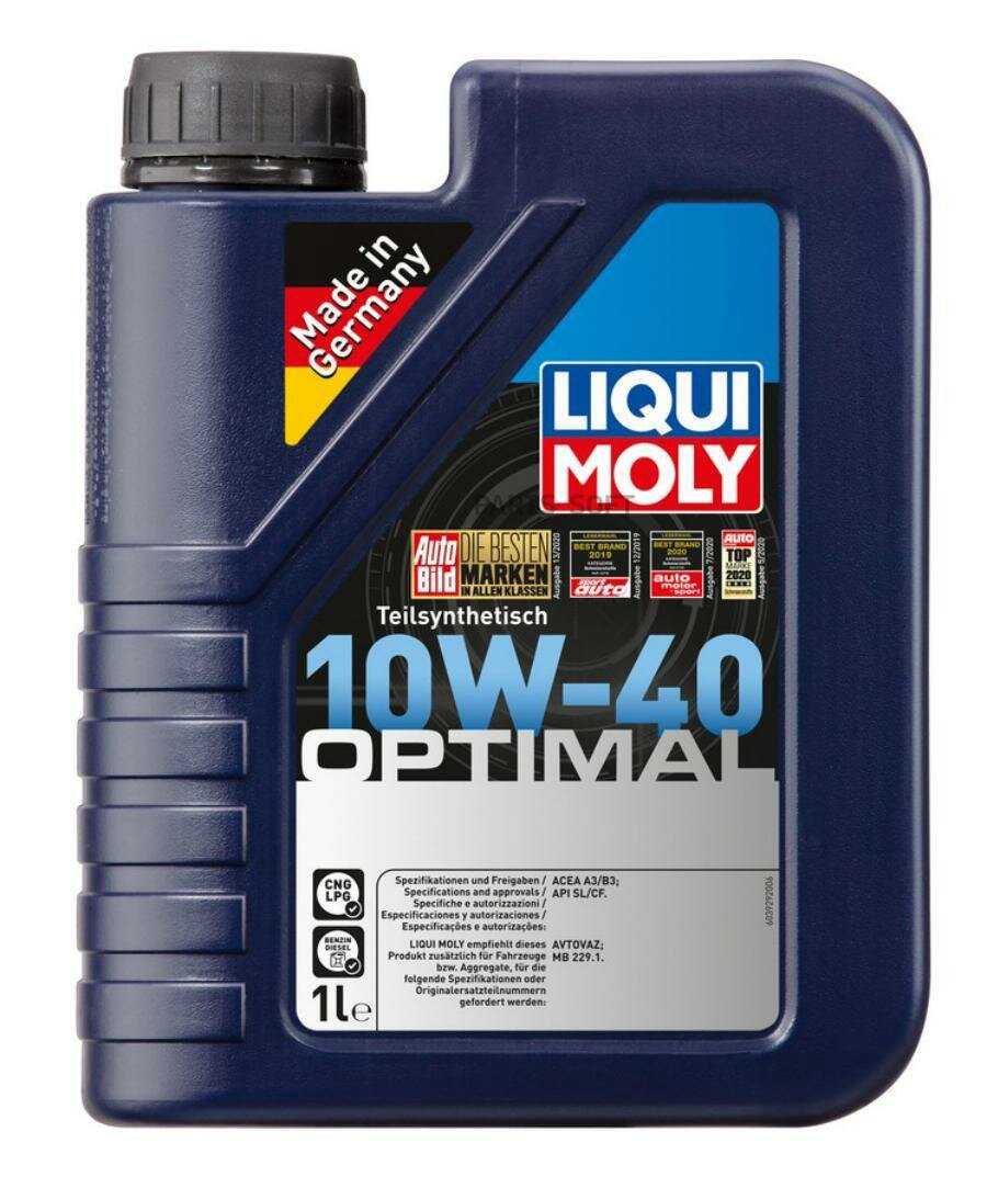 Масло моторное optimal 10w-40 (1l)