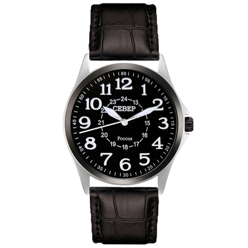 Наручные часы Север Классика AX-A2035-103-1445, черный, серебряный север a2035 101 1252