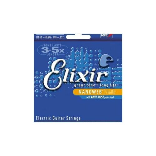 Струны для электрогитары ELIXIR 12077 10-52 струны для электрогитары elixir 12152 nanoweb heavy 12 16 24 32 42 52