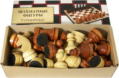 Фигуры шахматные Орловская ладья деревянные С-2 Турнирные лакированные