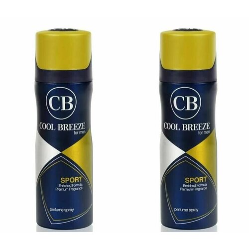 Cool Breeze Дезодорант спрей для тела мужской, Sport, 200 мл, 2 штуки