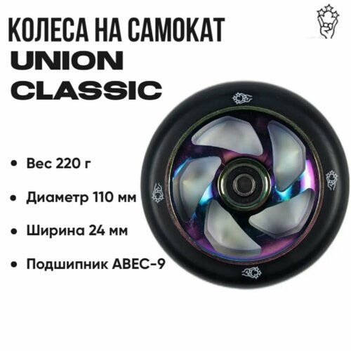 фото Колесо для самоката union classic pro scooter wheels 110mm union scooters