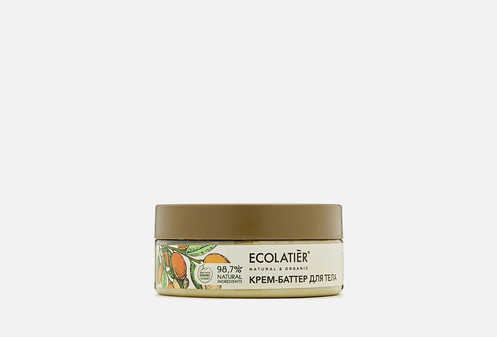 Крем-баттер для тела глубокое восстановление ecolatier organic argana