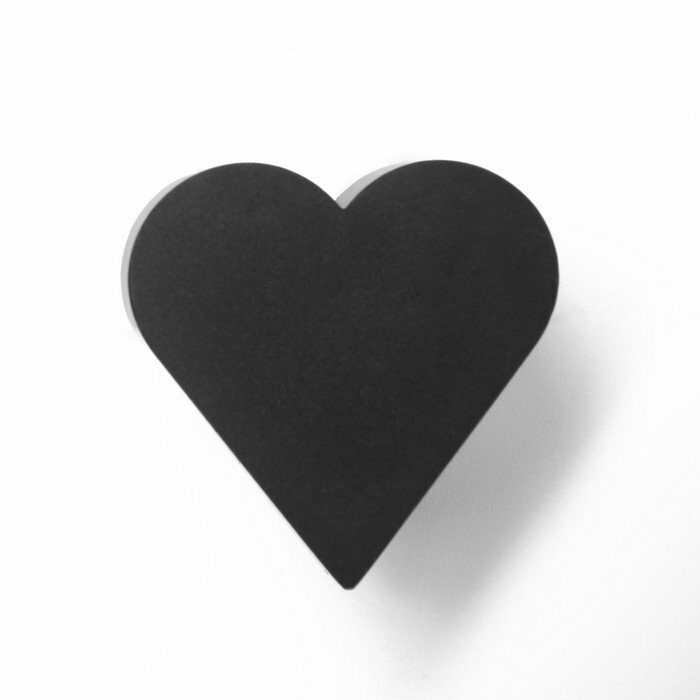 Ручка кнопка мебельная “HEART“, цвет черный - фотография № 3