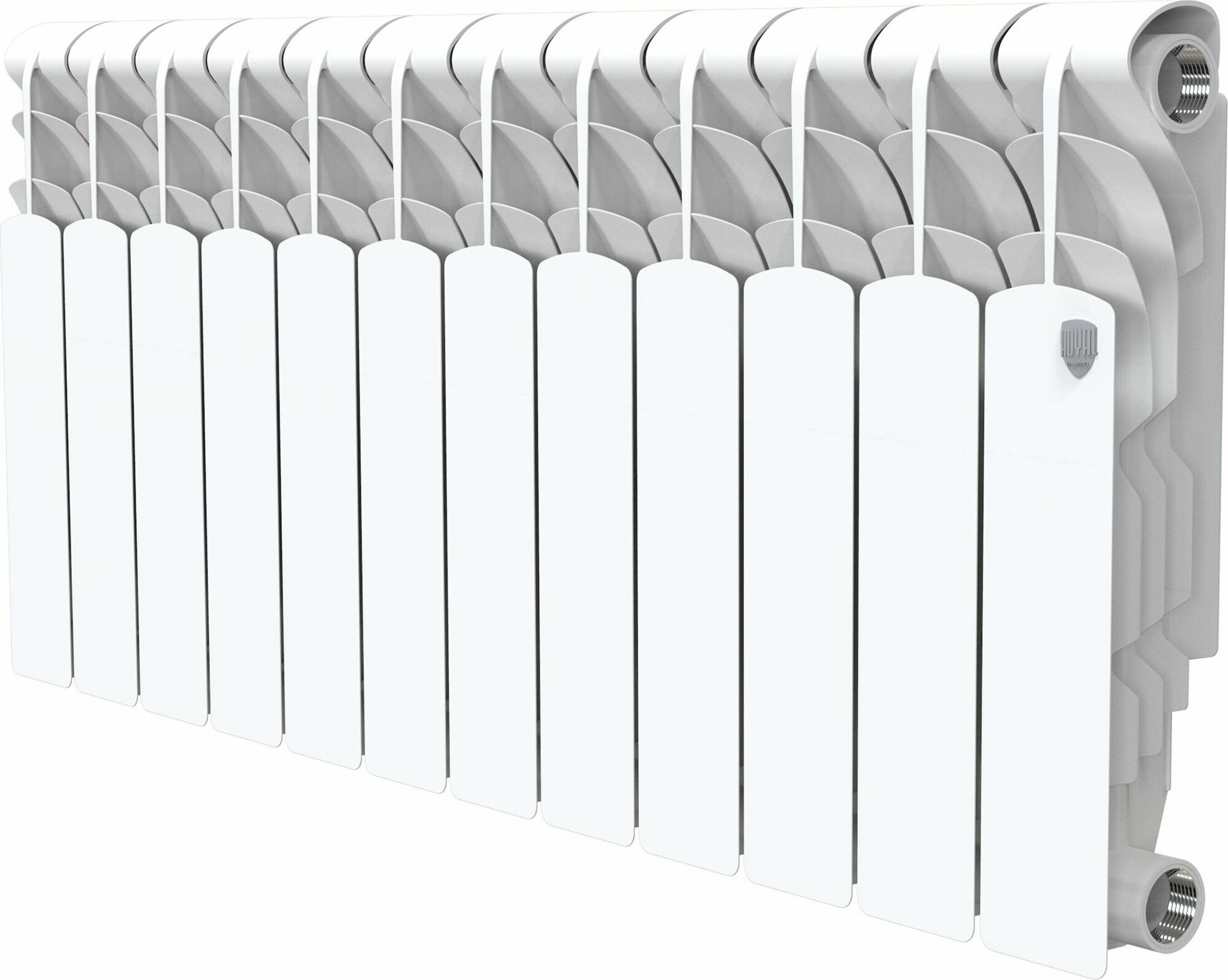 Радиатор биметаллический Royal Thermo Revolution 350 12 секций белый