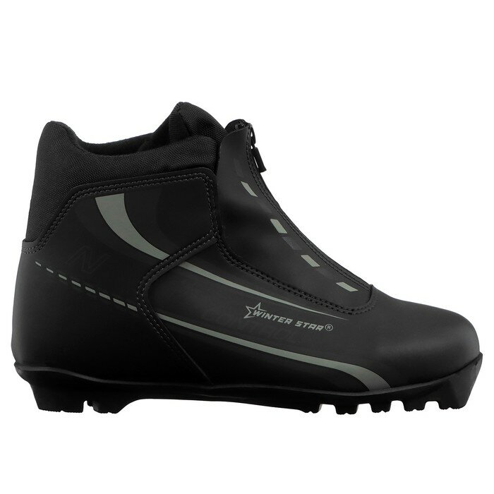 Ботинки лыжные Winter Star control, NNN, размер 37, цвет чёрный, серый