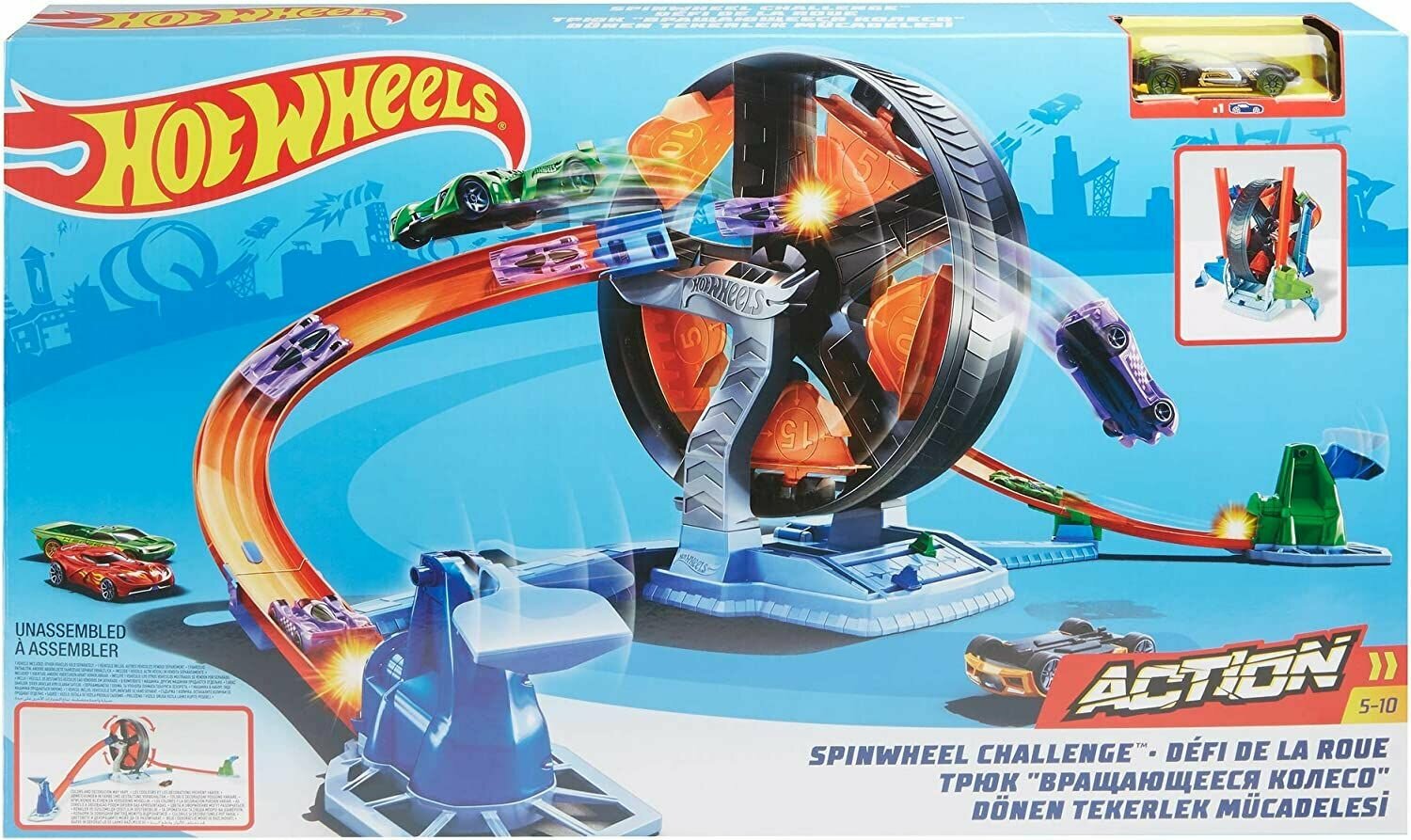 Набор игровой, трек Hot Wheels Spinwheel Challenge