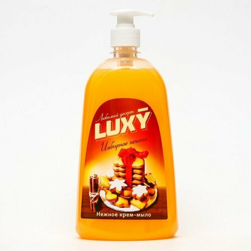 Крем-мыло жидкое Luxy Любимый десерт имбирное печенье с дозатором, 1 л (комплект из 7 шт) luxy крем мыло жидкое luxy любимый десерт имбирное печенье с дозатором 1 л
