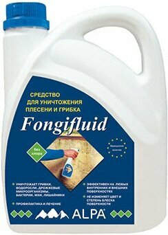фото Cредство Alpa Fongifluid 0.5л для Уничтожения Грибка и Плесени / Альпа Фонгифлюид