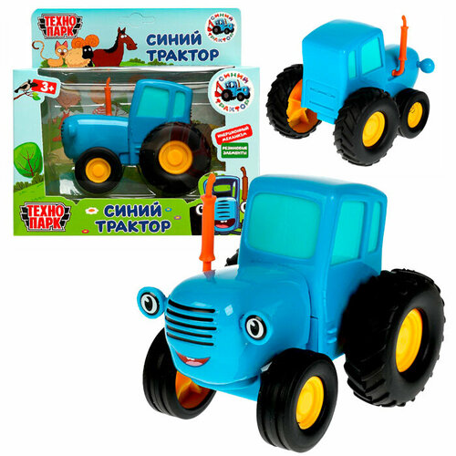 фото Машина металлическая синий трактор blutra-11-bu технопарк