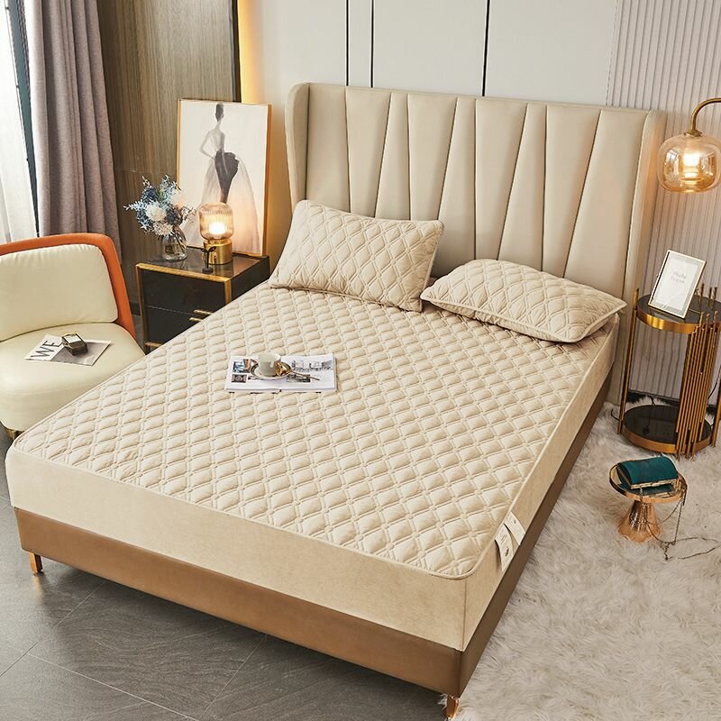 фото Наматрасник стеганый "Premium Line" 160х200 с резинкой по кругу