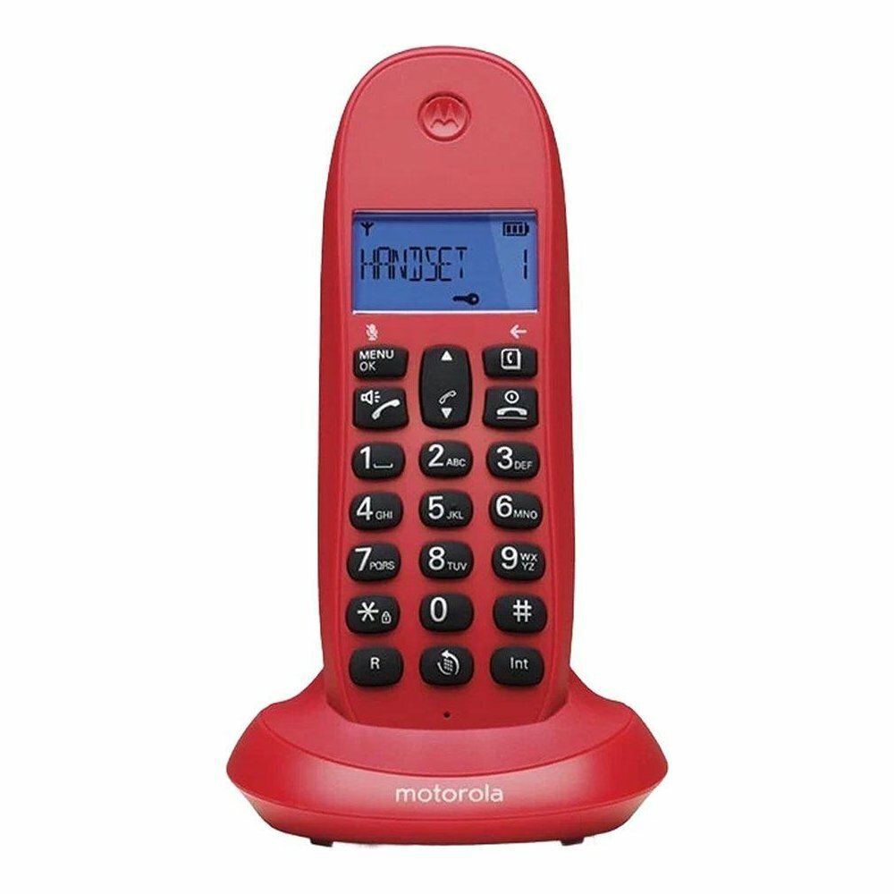 Радиотелефон Motorola C1001LB+, красный