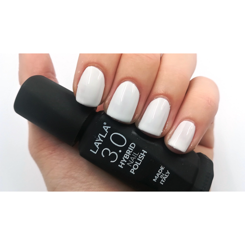 Лак для ногтей цветной 3.0 Hybrid Nail Polish 1900R23-002, N.0.2, Real White, 1 шт