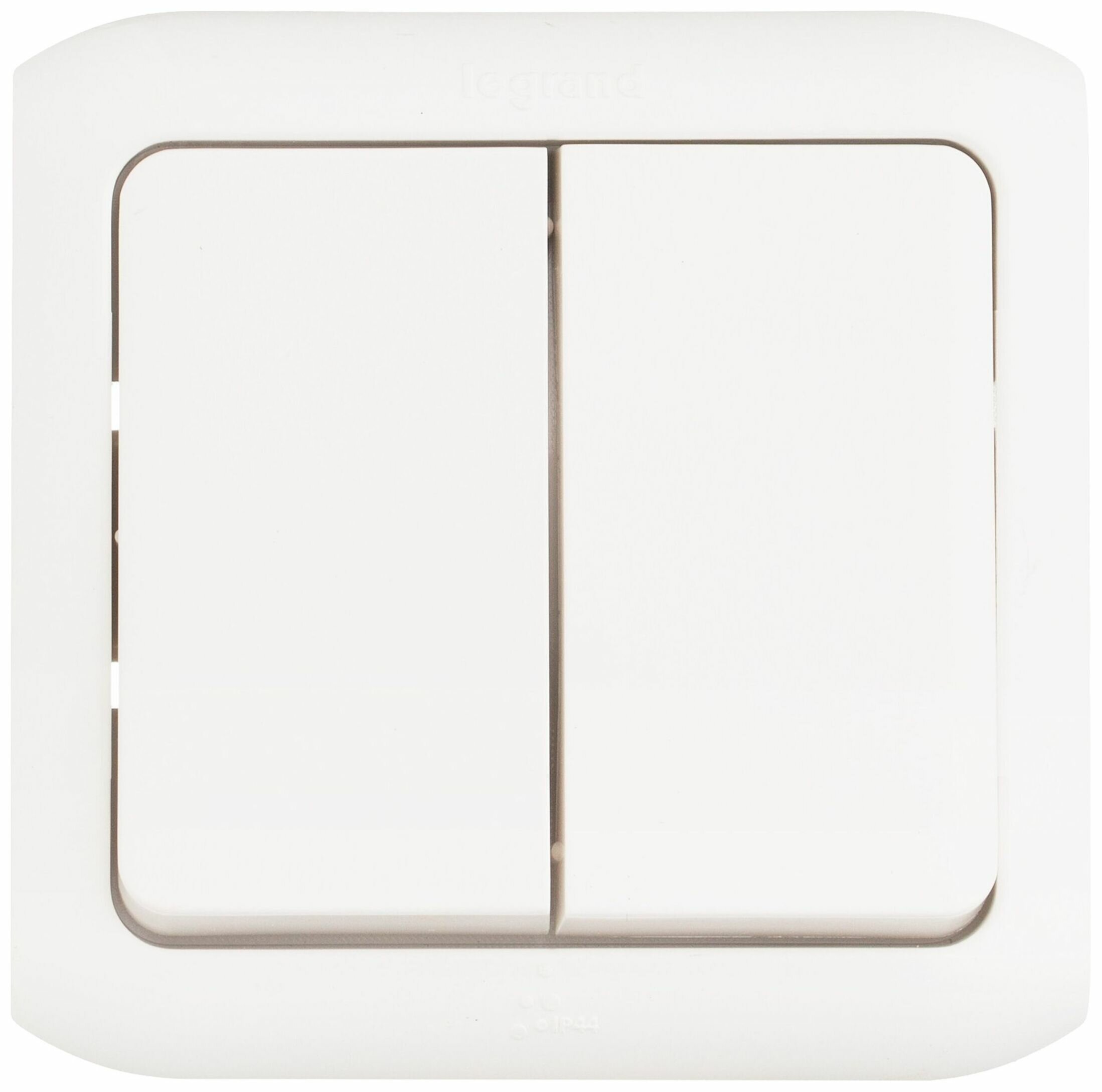 Выключатель Legrand Quteo 782302 2-х клавишный, IP44