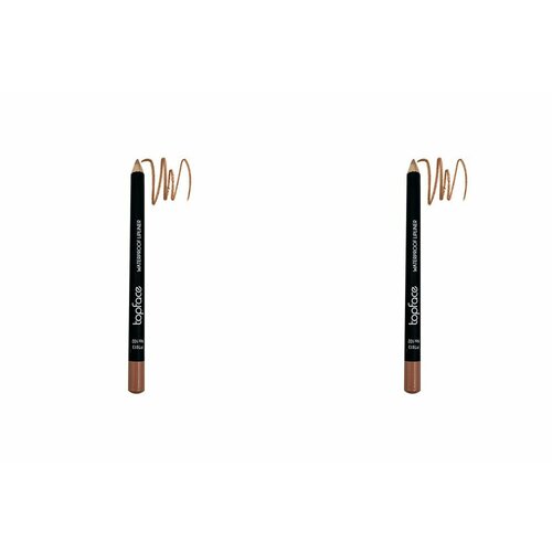 Topface Карандаш для губ водостойкий Waterproof Lipliner №102, 1,14 г, 2 шт.