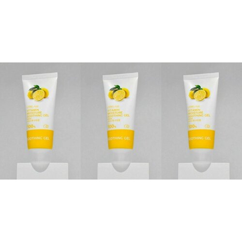 Гель для лица Lebelage, Vitamin Moisture Purity 100% Soothing Gel, успокаивающий, с витаминами, 100 мл, 3 уп