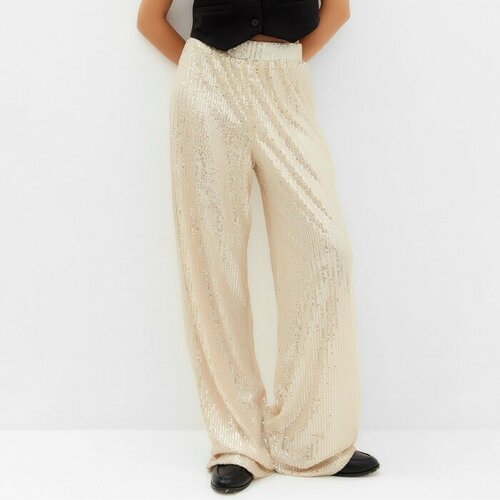 фото Брюки mist, размер 42, золотой, желтый