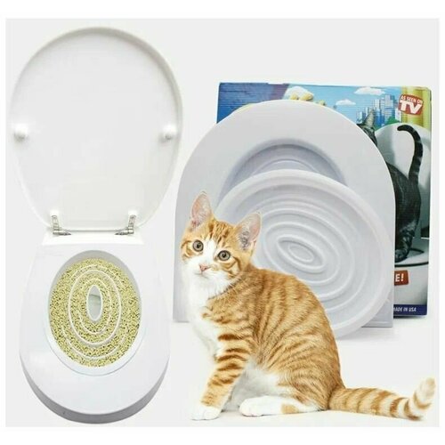 Система приучения кошек к унитазу с отверстиями для отведения жидкости 618₽