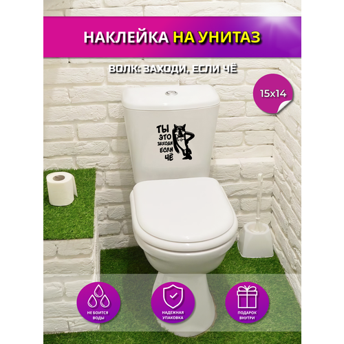 Интерьерная наклейка на поверхность унитаза / двери 