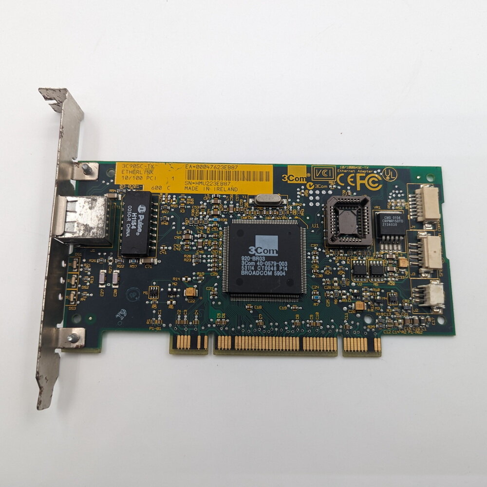 Сетевая карта HP, 3Com, 5064-7429, 3C905C-TX, PCI, 10/100 Мбит/с