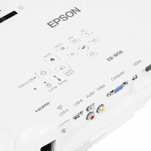 Проектор EPSON EB-W06, белый [v11h973040] - фото №19