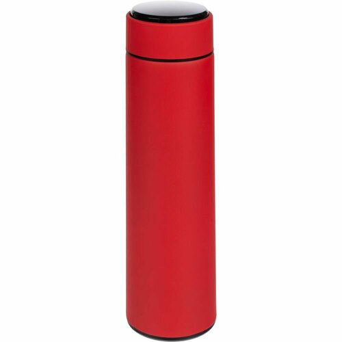 Смарт-бутылка с заменяемой батарейкой Long Therm Soft Touch, красная, высота 23,5 см,