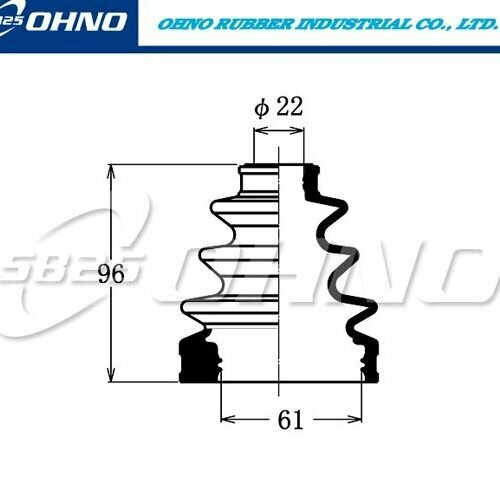 Пыльник привода 5`825 FB-2084 внутренний