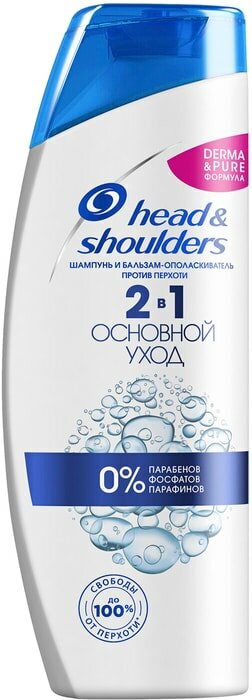 Шампунь и бальзам-ополаскиватель для волос Head&Shoulders 2в1 Основной Уход 400мл