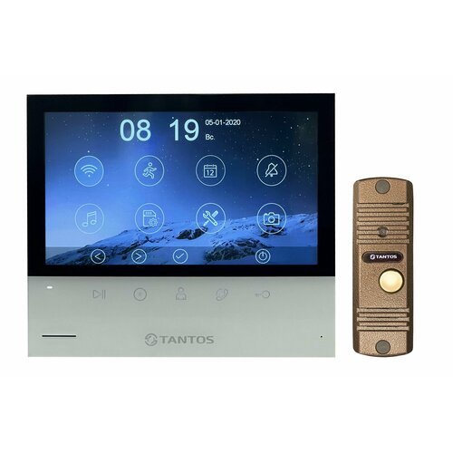 Tantos Selina HD M Tuya и Corban HD (медь) (комплект многофункционального домофона HD Wi-Fi 7