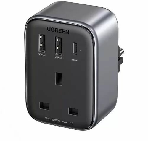 Сетевое зарядное устройство-конвертер UGREEN CD314 (15261) Цвет: черный