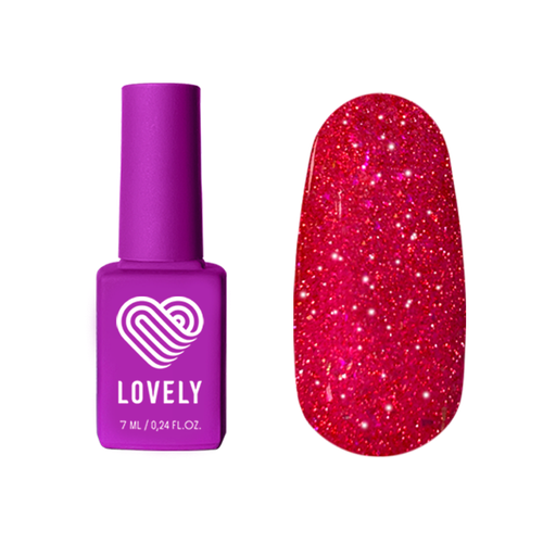 Гель-лак Lovely Jewel Rubellite 7 мл lovely nails гель лак juicy 7 мл papaya