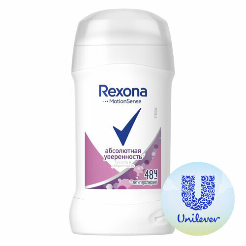 Антиперспирант карандаш REXONA Абсолютная уверенность, 40 мл