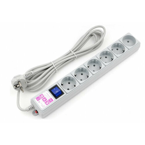 Фильтр-удлинитель Power Cube 3,0 м 6 розеток (белый) 16А/3,5кВт
