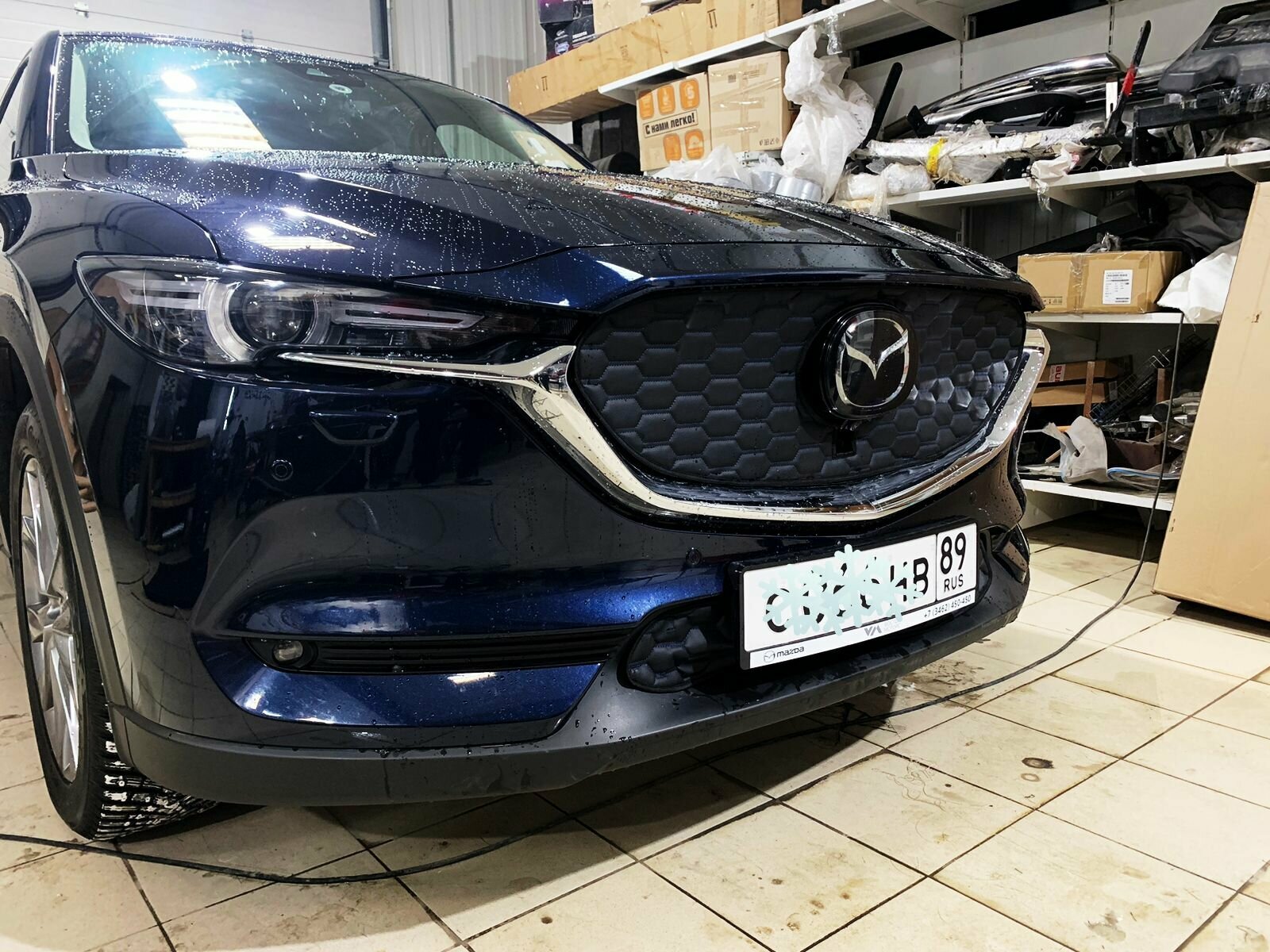 Утеплитель радиатора для MAZDA CX-5 2017-2023 С камерой Комплект