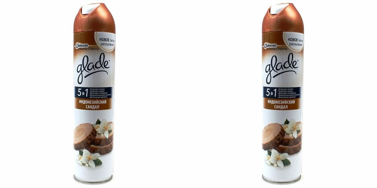 Glade Освежитель воздуха Индонезийский сандал 300 мл 2 шт