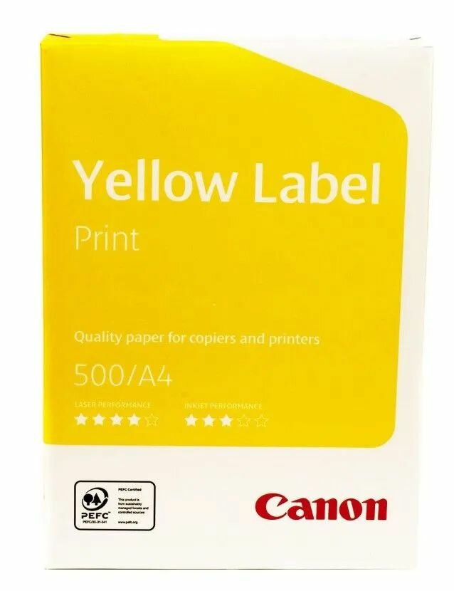 Бумага Canon A4 Yellow Label Print 80 г/м²