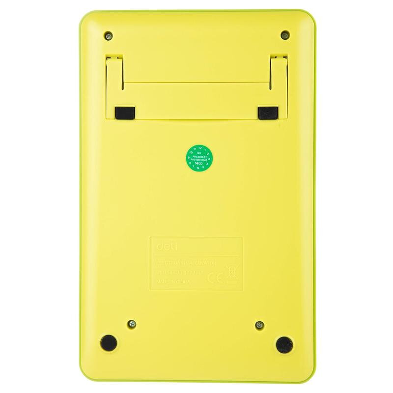 Калькулятор настольный Deli Touch EM01551 желтый 12-разр